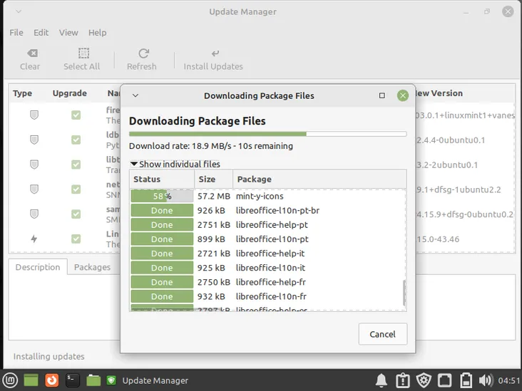 Downloading-Package-files-Linux-Mint21