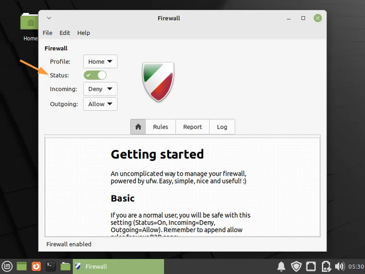 Enable-Firewall-Linux-Mint21