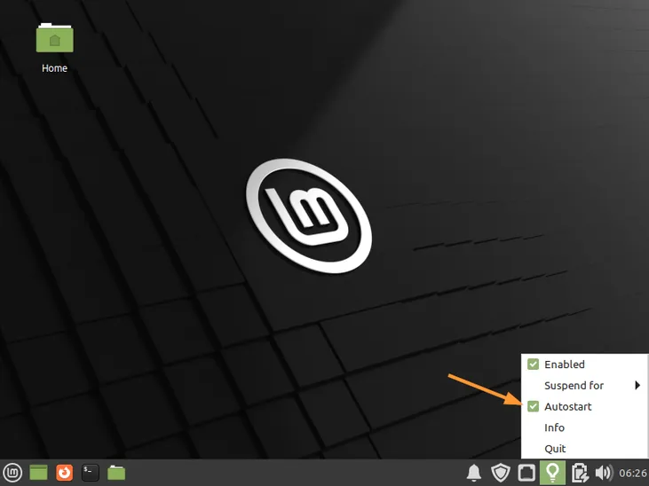 Autostart-Redshift-LinuxMint21