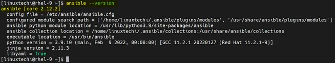 Ansible-Version-check-RHEL9