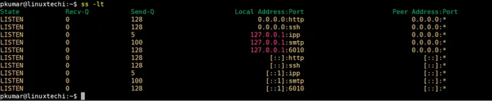 List-all-tcp-listening-sockets-ss-command
