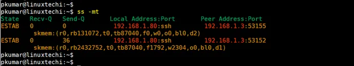 TCP-Socket-Memory-Usage-ss-command