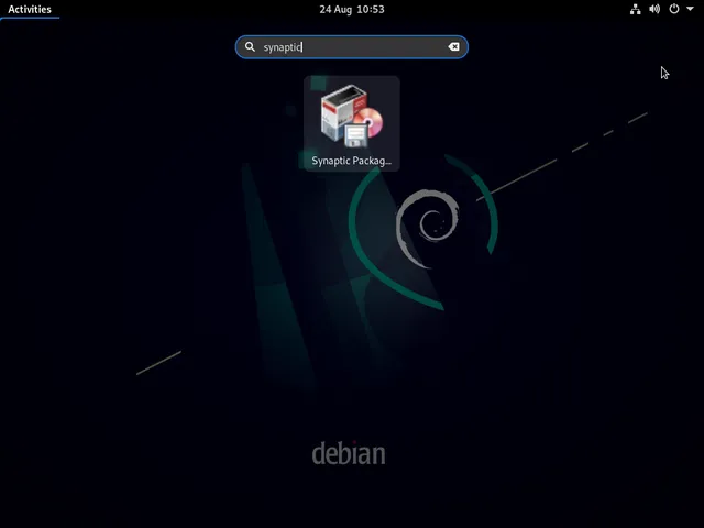 Search-Synpatic-Debian11-Desktop