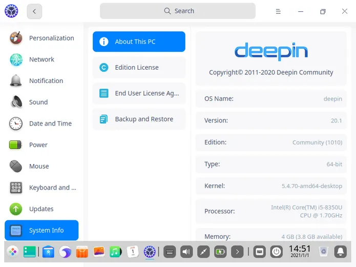 Deepin-system-info