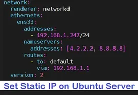 如何在 Ubuntu Server 22.04 上设置静态IP地址 ?