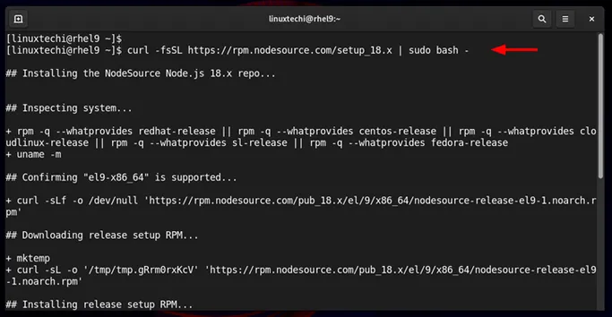 Add-NodeSource-Repository-RHEL9