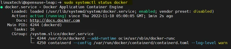 Docker-Service-Status-OpenSUSE-Leap