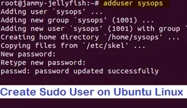 如何在 Ubuntu Linux 下创建 sudo 用户 ?