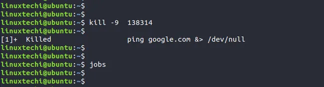 kill-linux-background-command