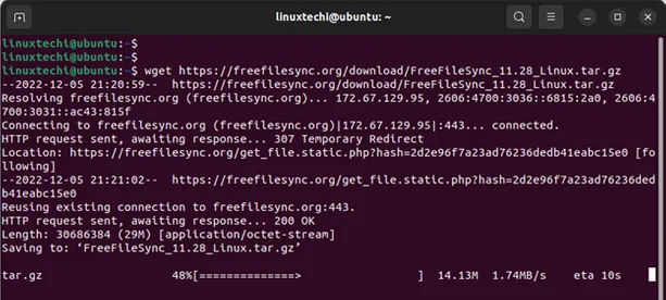 Wget-Command-Download-freefilesync-ubuntu