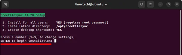 Press-enter-to-Proceed-FreeFilesync-Ubuntu-Linux