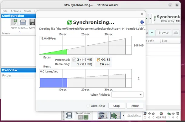 Sync-Progress-FreeFileSync-Ubuntu-Linux