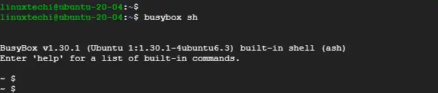 busybox-console-ubuntu-debian