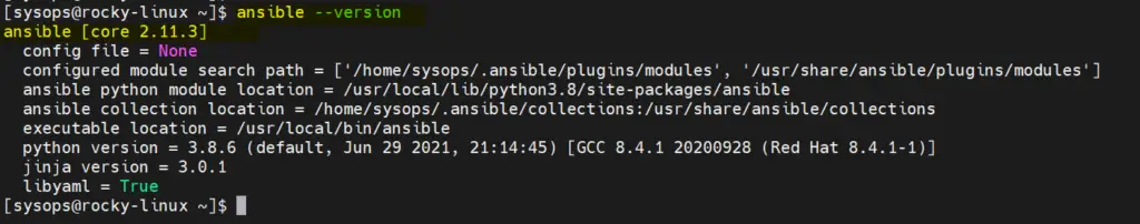 Verify-Ansible-Version-Rocky-Linux