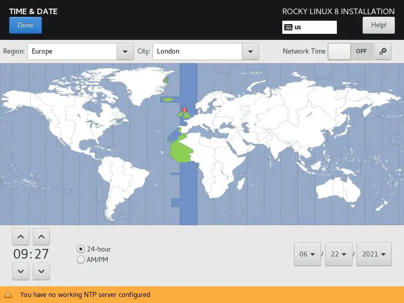 TimeZone-Selection-RockyLinux