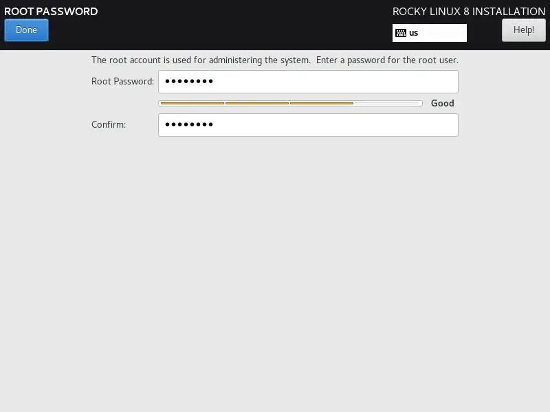 Root-Password-RockyLinux-Installation