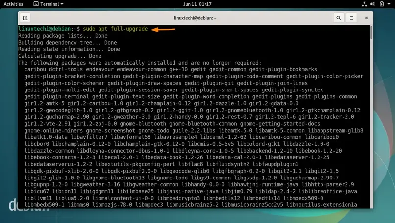 Debian-Apt-Full-Upgrade-Cli-Command
