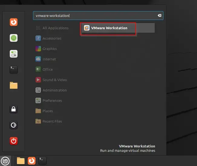 Search VMware LinuxMint21 Desktop Search-VMware-LinuxMint21-Desktop