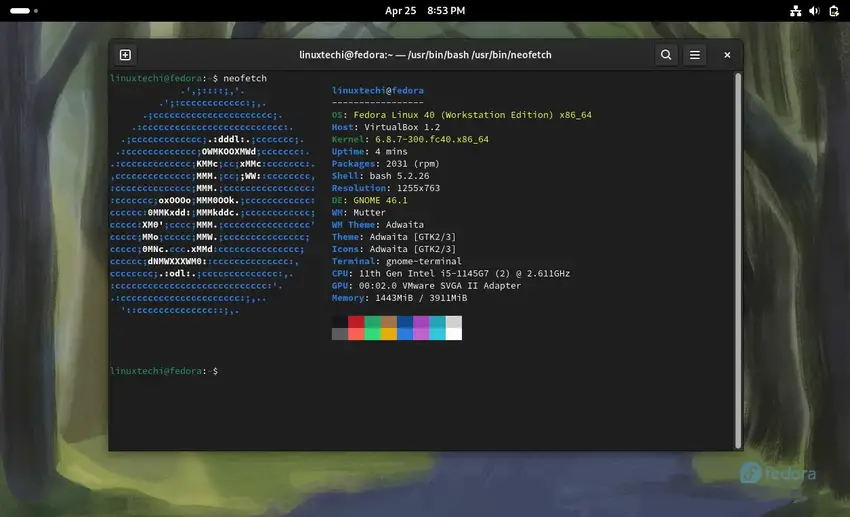 Neofetch-Command-After-Fedora-Upgrade
