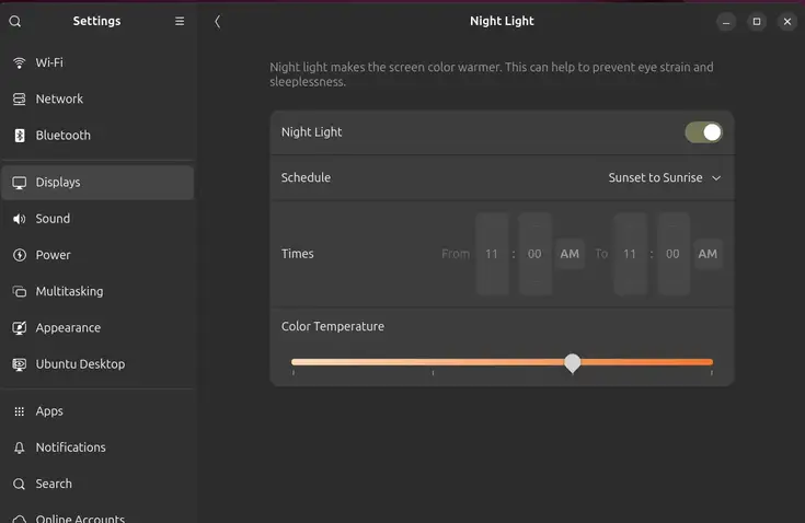 Enable-Night-Light-Mode-Ubuntu-24-04