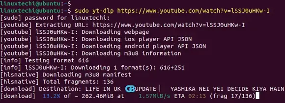 Download-Youtube-Videos-From-Linux-Command-Line-Yt-Dlp