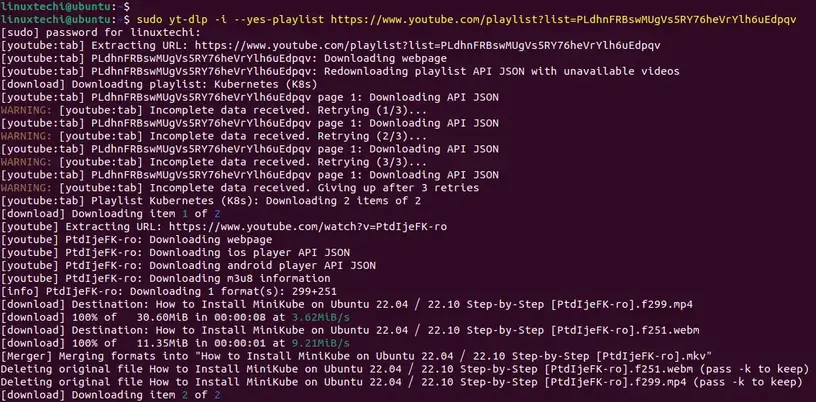 Download-YouTube-Playlist-Linux-Command-Line-Yt-Dlp