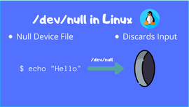 Linux 中 “/dev/null” 有什么作用 ？
