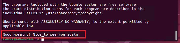 SSH Show MOTD Message