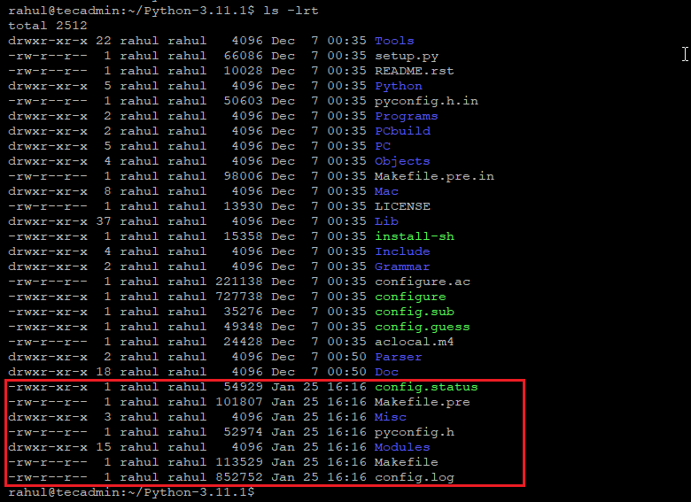 ./configure script in source code 