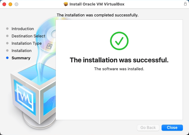 Successful Installation of VirtualBox on macOS