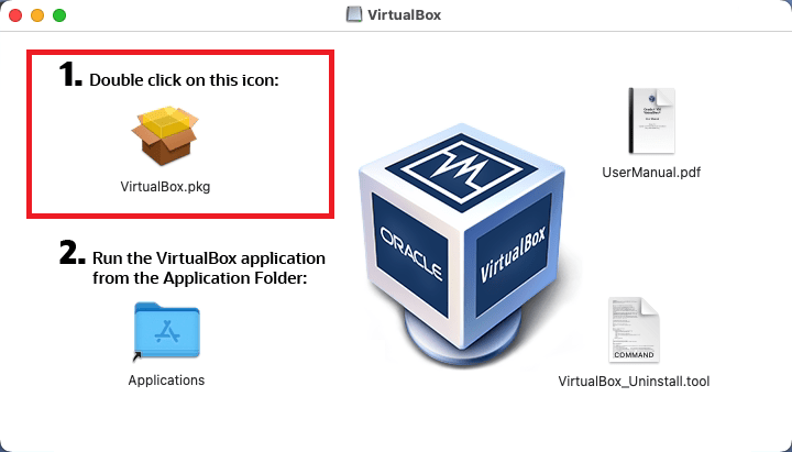 Begin the VirtualBox installation