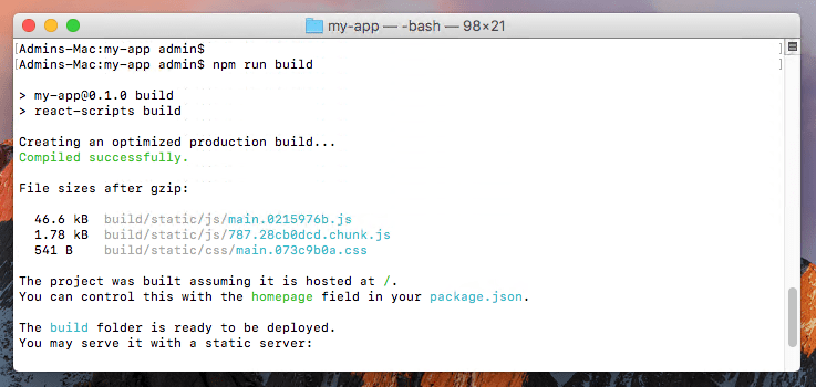 Build React Application