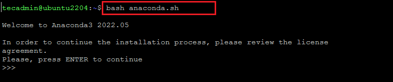 How to Install Anaconda3 on Ubuntu 22.04