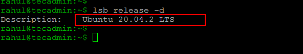 check os version with lsb_release