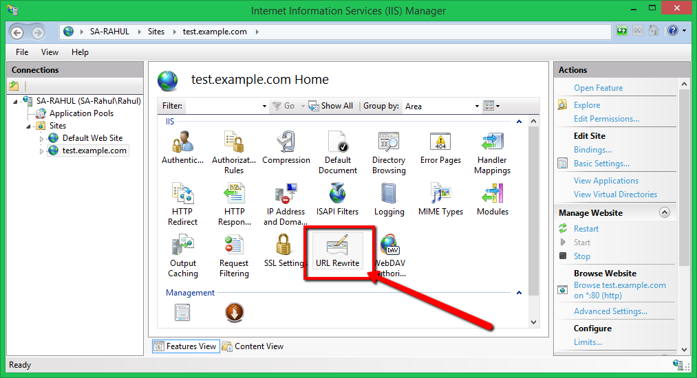 Reverse proxy using IIS 2