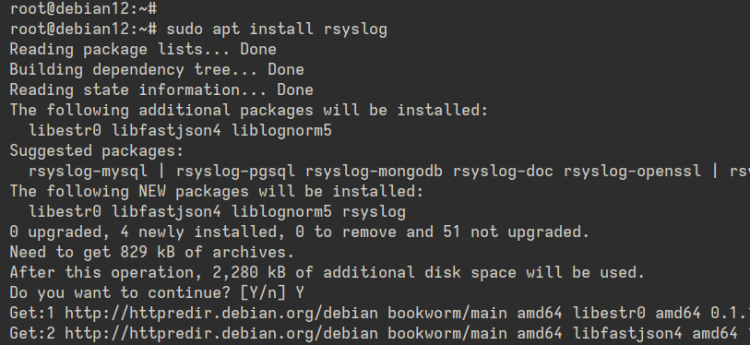 install rsyslog