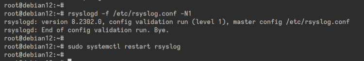 check rsyslog